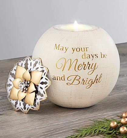 May Your Days Be Merry And Bright Candle